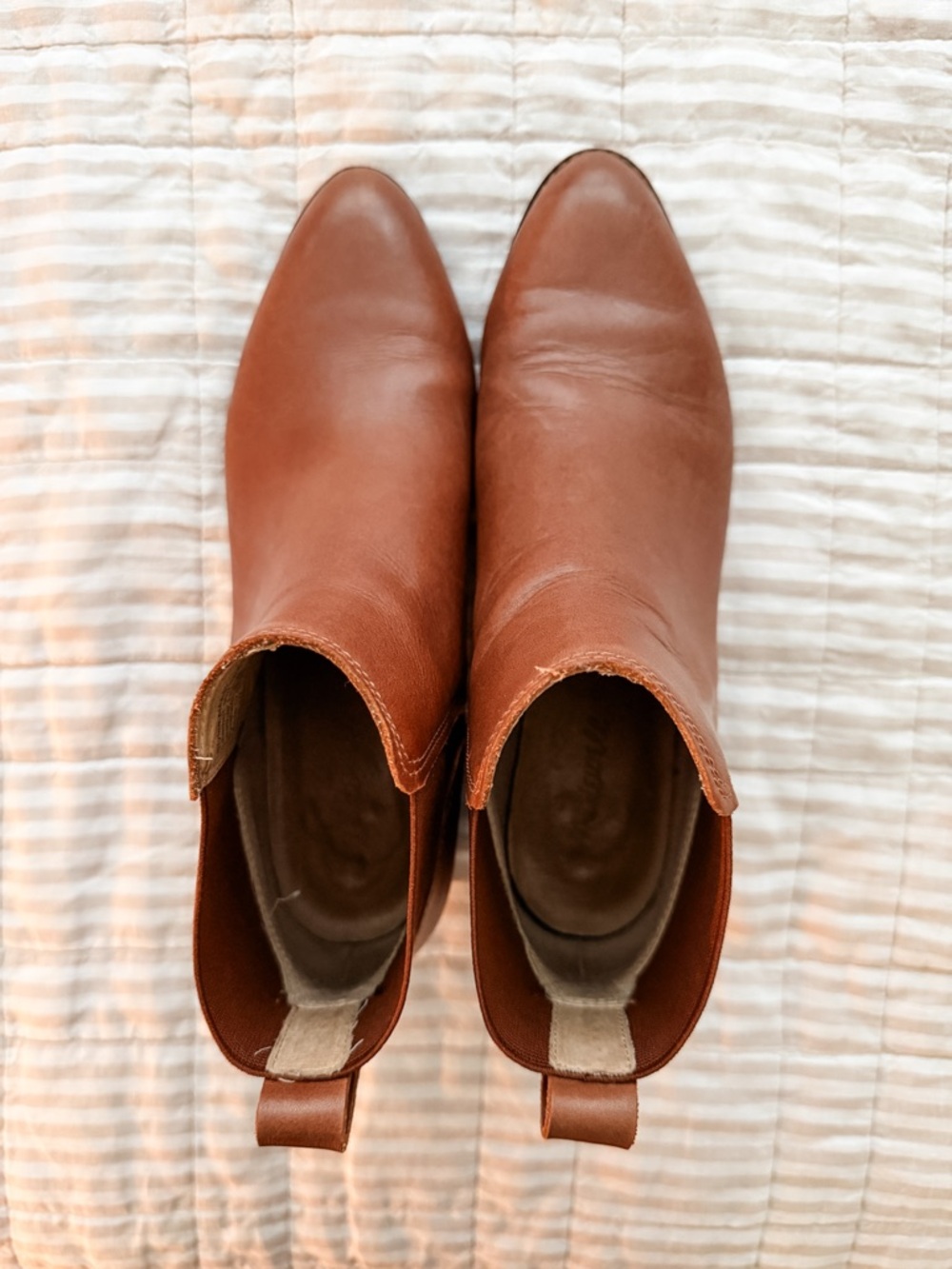 Madewell Brown Leather Chelsea Ankle Booties - Picture 3 of 3